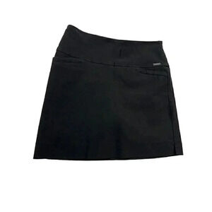 SO & Co black athletic skort women's size M with front pockets